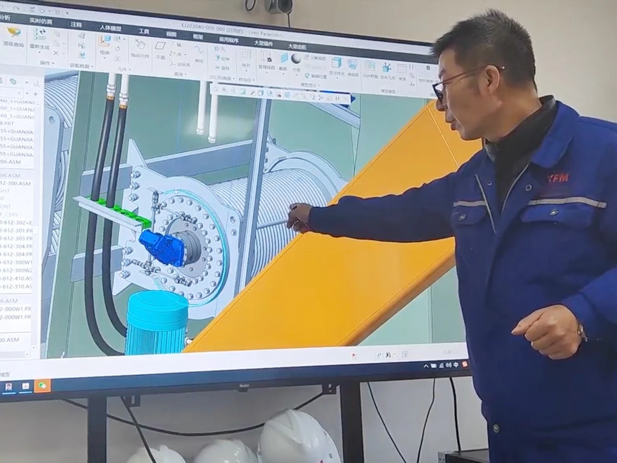 Discussing for Eccentric Offshore Grab Crane Discussing for Eccentric Offshore Grab Crane