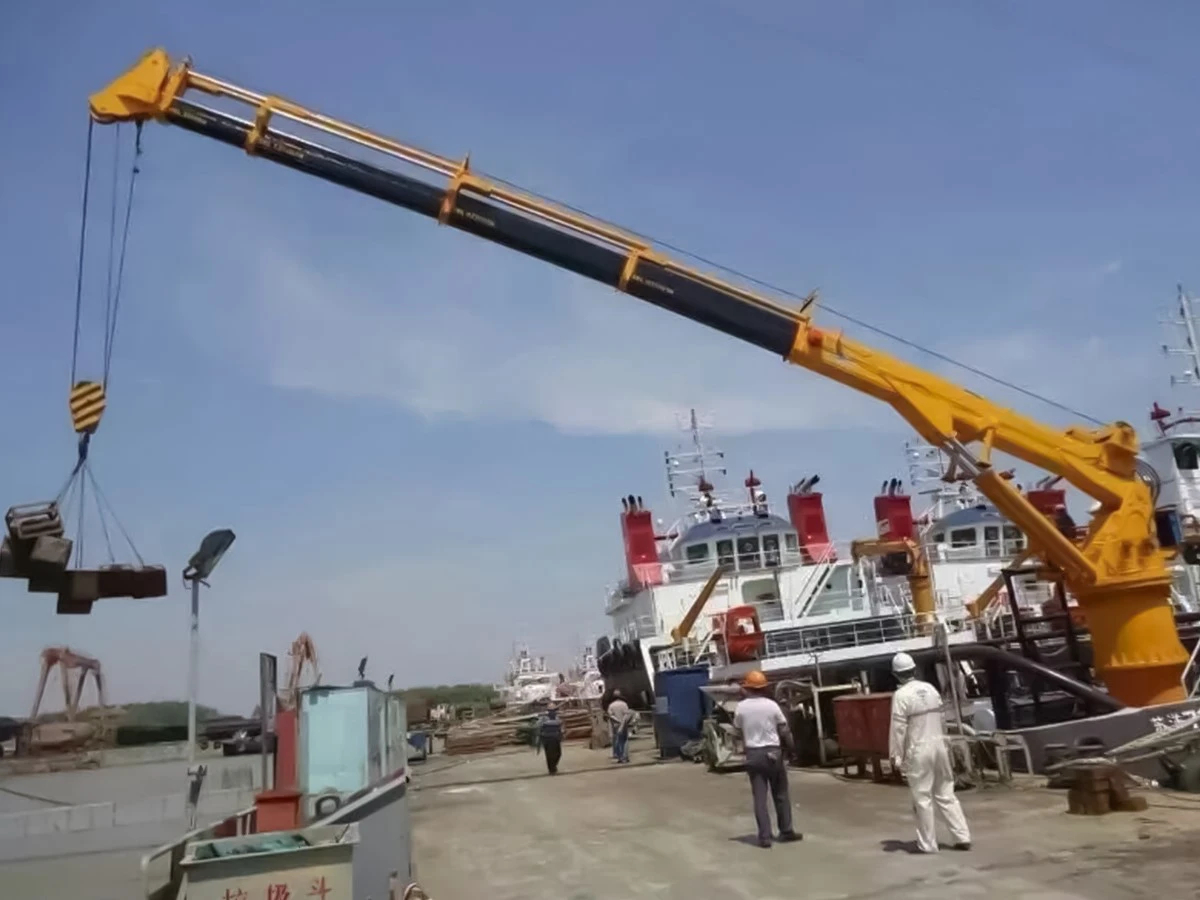 telescopic deck crane telescopic deck crane